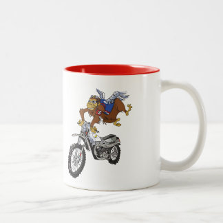 De Café Em Dois Tons Caneca 1,0 do cavaleiro da aventura do macaco do