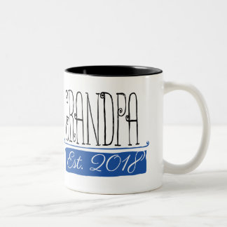 De Café Em Dois Tons Caneca 2018 do presente do Est do vovô