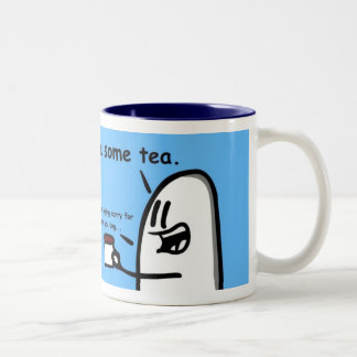 De Café Em Dois Tons caneca 2 do chá