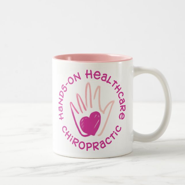 De Café Em Dois Tons Caneca a trabalhar dos cuidados médicos (Direita)