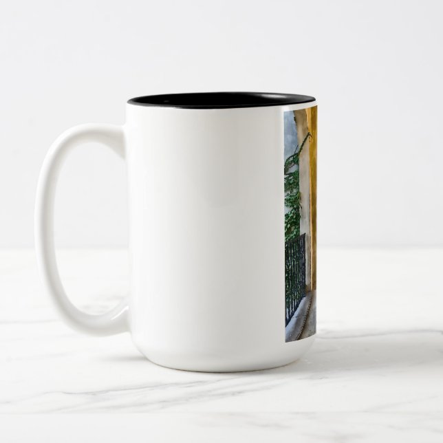 De Café Em Dois Tons Caneca A View Through the Arch (Esquerda)