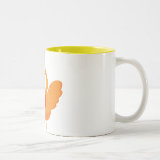 De Café Em Dois Tons Caneca amarela da seta