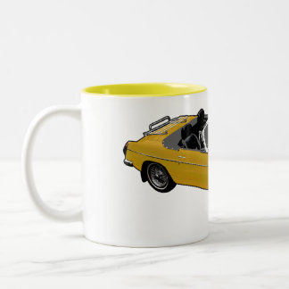 De Café Em Dois Tons caneca amarela do Roadster