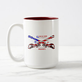 De Café Em Dois Tons Caneca americana do Dois-Tom da cavalaria