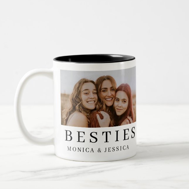 De Café Em Dois Tons Caneca Amigos Tornam a Vida Bonita (Esquerda)