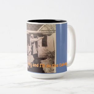 De Café Em Dois Tons Caneca animador