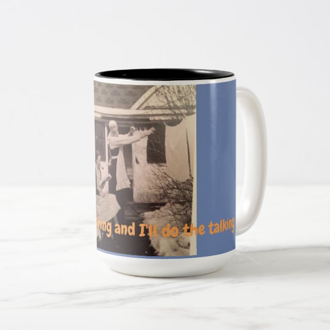 De Café Em Dois Tons Caneca animador (Frente Esquerda)