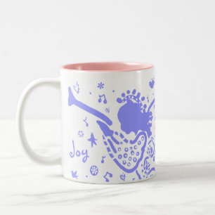 De Café Em Dois Tons Caneca Anjo Roxa