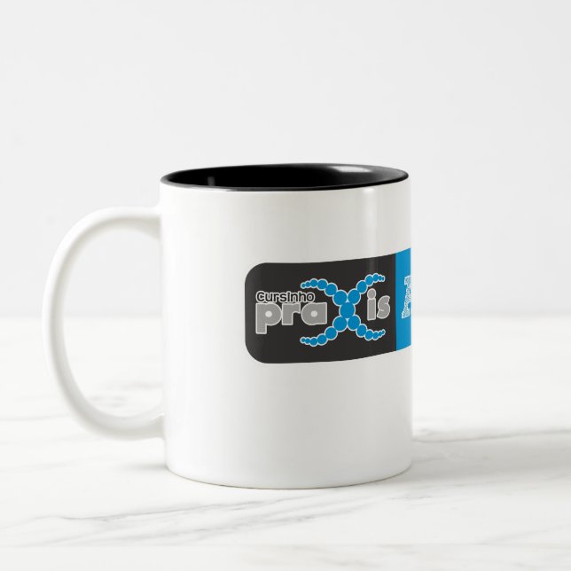 De Café Em Dois Tons Caneca Aprovados Praxis Oficial (Esquerda)
