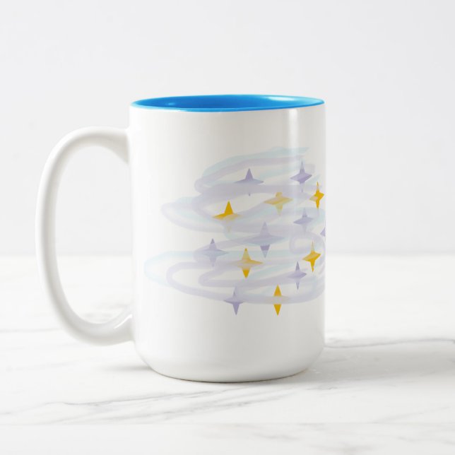 De Café Em Dois Tons Caneca : Apsensfear das Estrelas (Esquerda)
