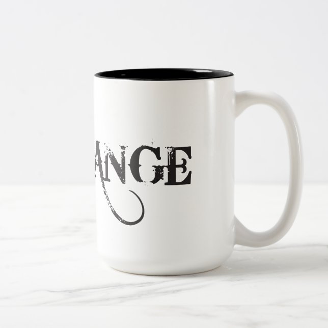 De Café Em Dois Tons Caneca ar livre da galinha (Direita)