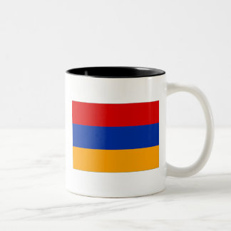 De Café Em Dois Tons Caneca arménia da bandeira