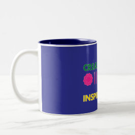 De Café Em Dois Tons Caneca Artsy Spring Knolling
