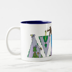 De Café Em Dois Tons Caneca ASHEVILLE, NC (AVL)