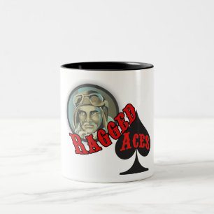 De Café Em Dois Tons Caneca áspera dos áss