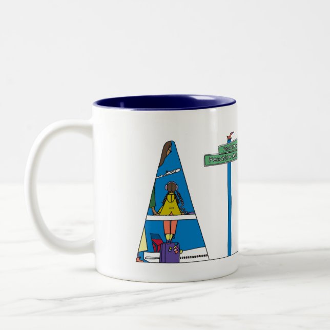 De Café Em Dois Tons Caneca | ATLANTA, GA (ATL) (Esquerda)