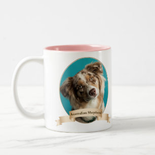 De Café Em Dois Tons Caneca australiana do pastor