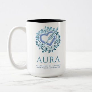 De Café Em Dois Tons Caneca azul AURA