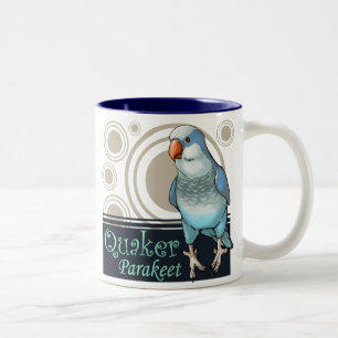 De Café Em Dois Tons Caneca azul do quacre
