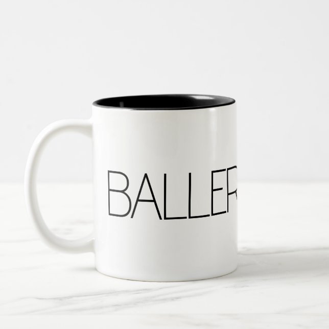 De Café Em Dois Tons Caneca BAILARINA (Esquerda)