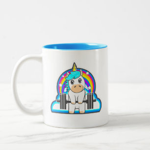 De Café Em Dois Tons Caneca Barbell Unicorn para malhação feminina