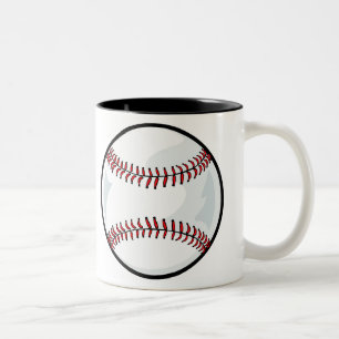 De Café Em Dois Tons Caneca - basebol
