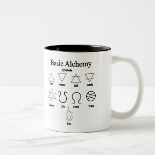 De Café Em Dois Tons Caneca básica da alquimia