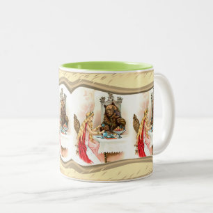De Café Em Dois Tons Caneca Beauty In Pink e A Bela e a Fera