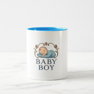 De Café Em Dois Tons Caneca - Bebê Menino