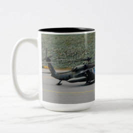De Café Em Dois Tons caneca Black Hawk do Exército