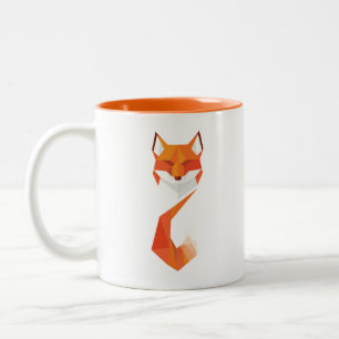 De Café Em Dois Tons Caneca bonito do Fox