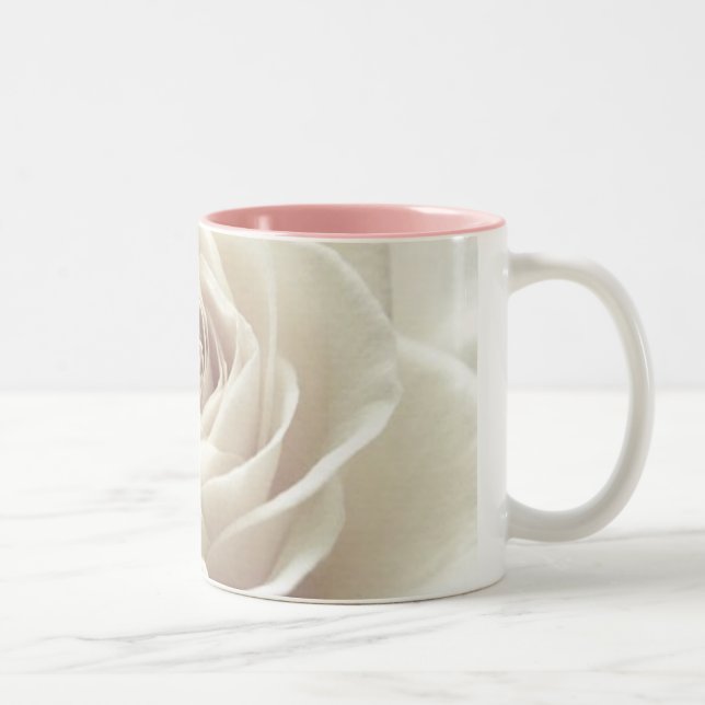 De Café Em Dois Tons caneca bonito do rosa branco (Direita)