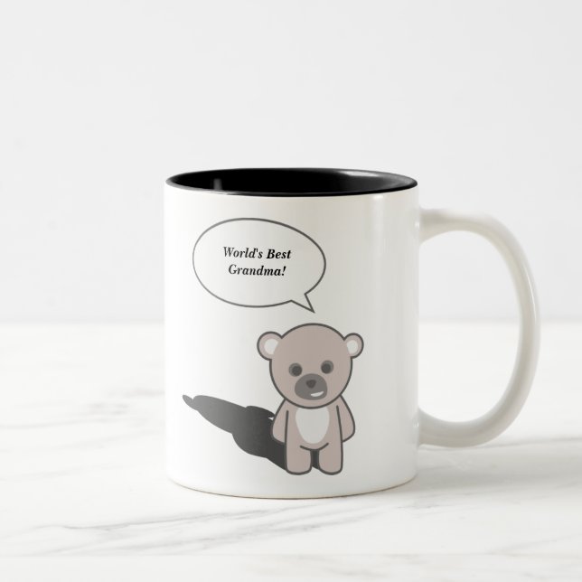 De Café Em Dois Tons Caneca bonito (personalize) (Direita)