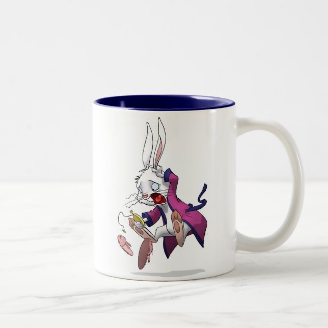 De Café Em Dois Tons Caneca branca do coelho (Direita)
