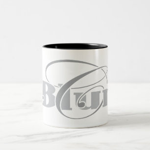 De Café Em Dois Tons Caneca C-Sem corte/preto