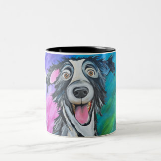 DE CAFÉ EM DOIS TONS CANECA CÃO FELIZ