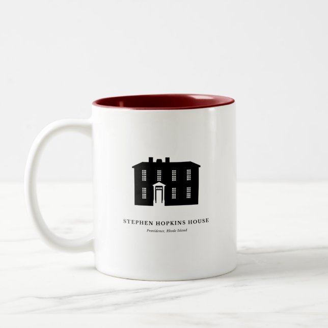De Café Em Dois Tons Caneca — Casa Stephen Hopkins (Esquerda)