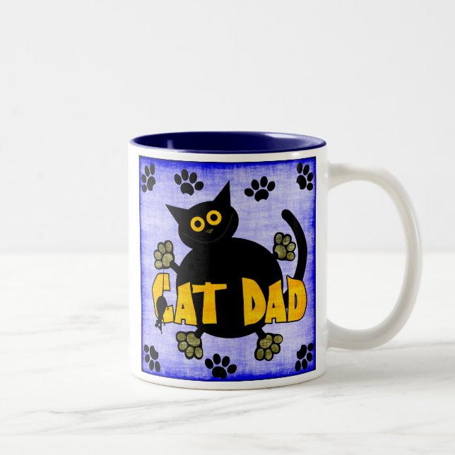 De Café Em Dois Tons caneca catdad10 (Direita)