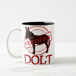 De Café Em Dois Tons Caneca certificada Dolt do Dois-Tom