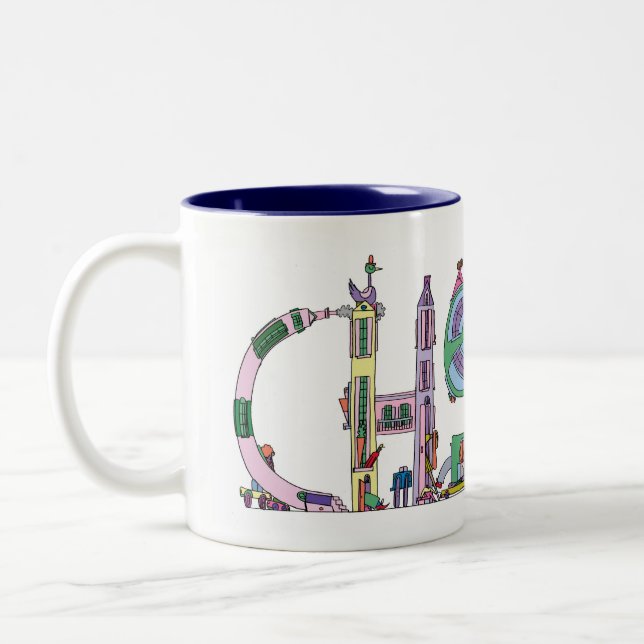 De Café Em Dois Tons Caneca | CHARLESTON, SC (CHS) (Esquerda)