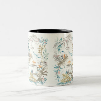 De Café Em Dois Tons Caneca chinesa do Arabesque