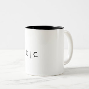 De Café Em Dois Tons Caneca Clássica, 325 ml
