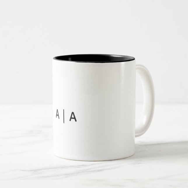 De Café Em Dois Tons Caneca Clássica, 325 ml (Frente Esquerda)
