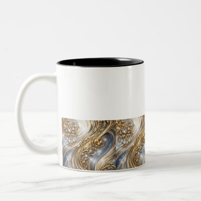 De Café Em Dois Tons Caneca Clássica, 325 ml (Esquerda)