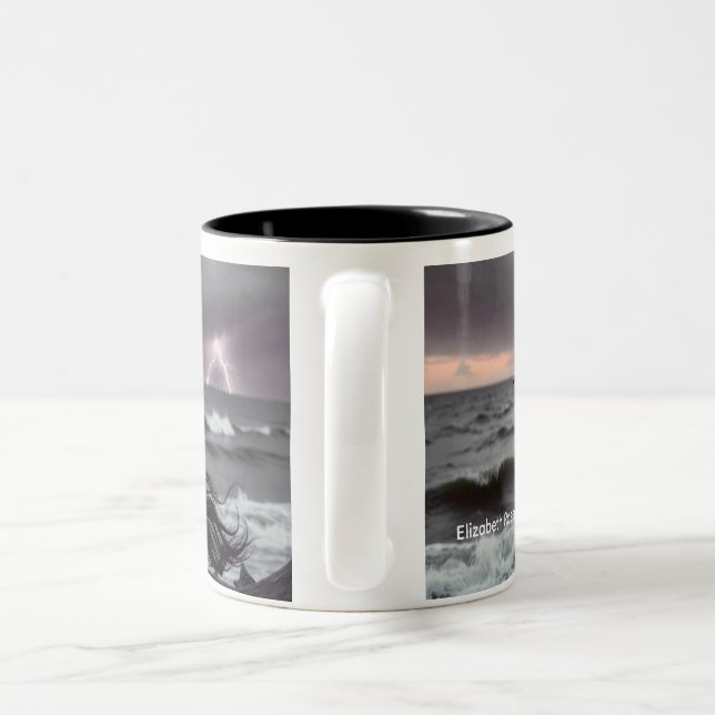 De Café Em Dois Tons Caneca Clássica, 330 ml (Alça)