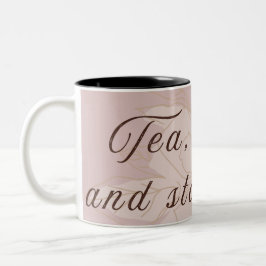 De Café Em Dois Tons Caneca Clássica - Estética Minimalista Inspirada n