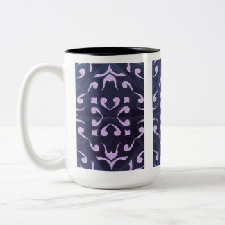 De Café Em Dois Tons Caneca Clássica Geométrica Abstrata Moderna