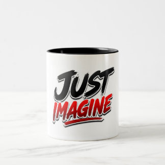 De Café Em Dois Tons Caneca Clássica Just Imagine Typography