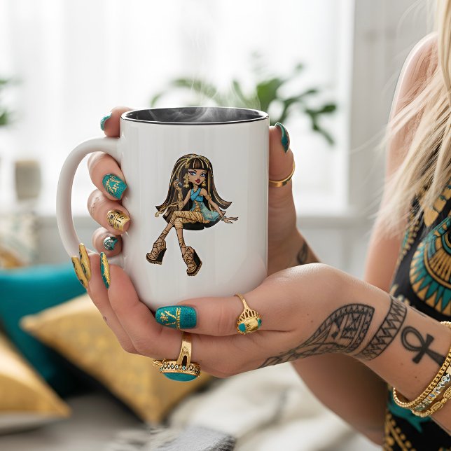 De Café Em Dois Tons Caneca Cleo (Criador carregado)