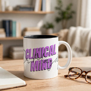 De Café Em Dois Tons Caneca Clínica Personalizada Mind Doctor Nome Pe